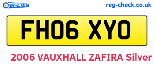FH06XYO are the vehicle registration plates.