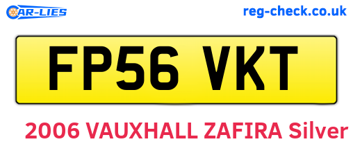 FP56VKT are the vehicle registration plates.
