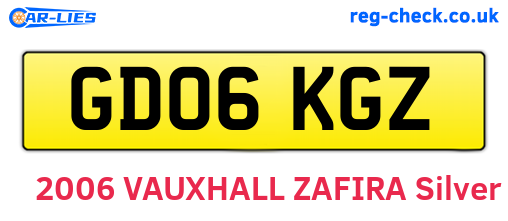 GD06KGZ are the vehicle registration plates.