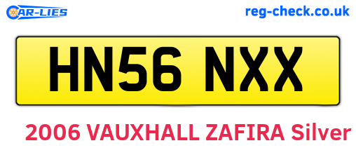 HN56NXX are the vehicle registration plates.