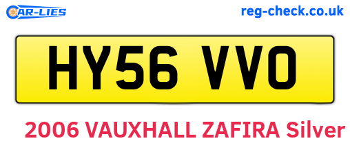 HY56VVO are the vehicle registration plates.
