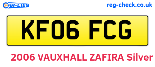 KF06FCG are the vehicle registration plates.