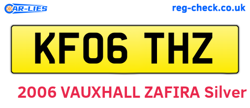 KF06THZ are the vehicle registration plates.
