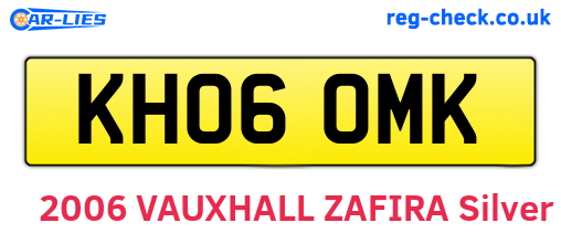 KH06OMK are the vehicle registration plates.