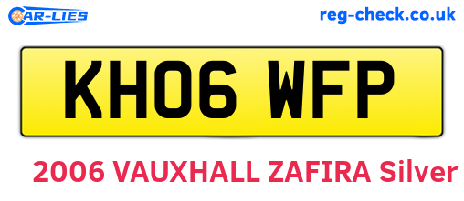 KH06WFP are the vehicle registration plates.