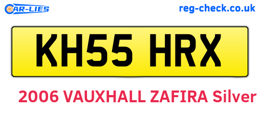 KH55HRX are the vehicle registration plates.