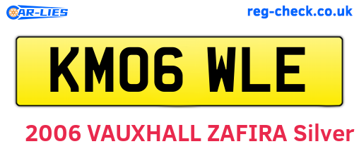 KM06WLE are the vehicle registration plates.
