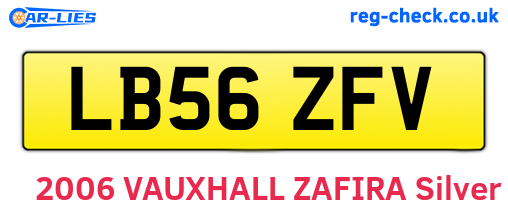 LB56ZFV are the vehicle registration plates.