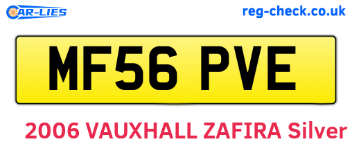 MF56PVE are the vehicle registration plates.