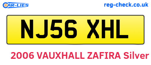 NJ56XHL are the vehicle registration plates.