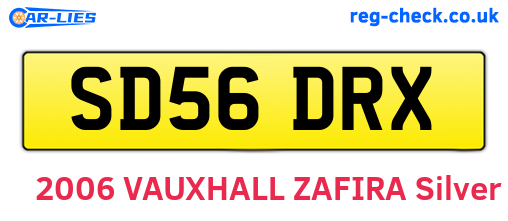 SD56DRX are the vehicle registration plates.