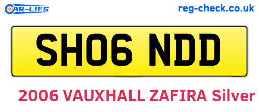 SH06NDD are the vehicle registration plates.