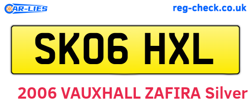 SK06HXL are the vehicle registration plates.