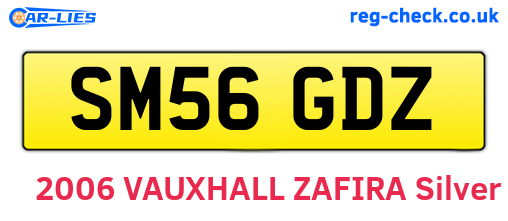 SM56GDZ are the vehicle registration plates.