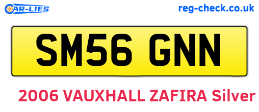 SM56GNN are the vehicle registration plates.