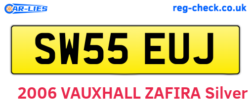 SW55EUJ are the vehicle registration plates.