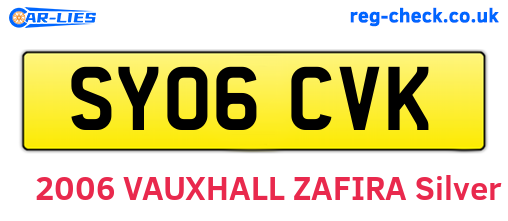 SY06CVK are the vehicle registration plates.