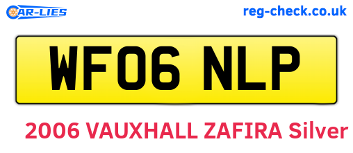 WF06NLP are the vehicle registration plates.