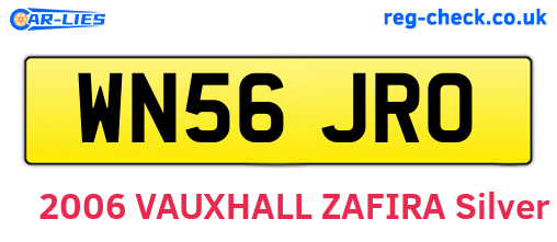 WN56JRO are the vehicle registration plates.
