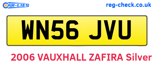 WN56JVU are the vehicle registration plates.