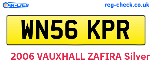 WN56KPR are the vehicle registration plates.
