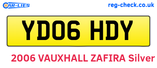 YD06HDY are the vehicle registration plates.