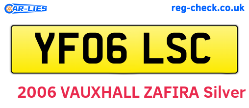 YF06LSC are the vehicle registration plates.