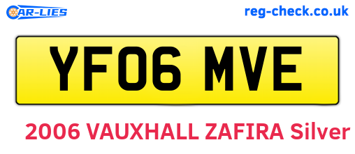 YF06MVE are the vehicle registration plates.