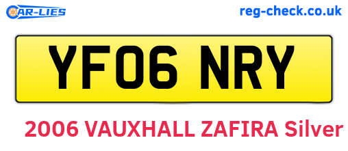 YF06NRY are the vehicle registration plates.