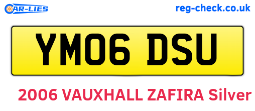 YM06DSU are the vehicle registration plates.