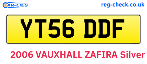 YT56DDF are the vehicle registration plates.