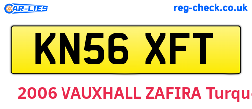 KN56XFT are the vehicle registration plates.