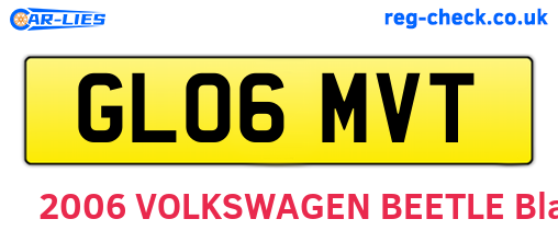 GL06MVT are the vehicle registration plates.