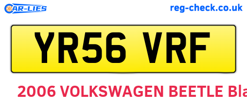 YR56VRF are the vehicle registration plates.