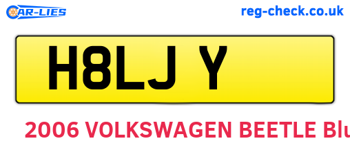H8LJY are the vehicle registration plates.