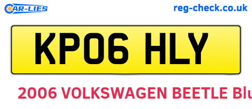 KP06HLY are the vehicle registration plates.