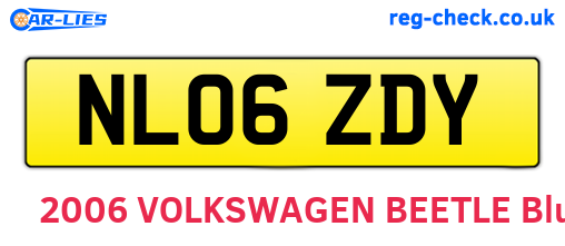 NL06ZDY are the vehicle registration plates.