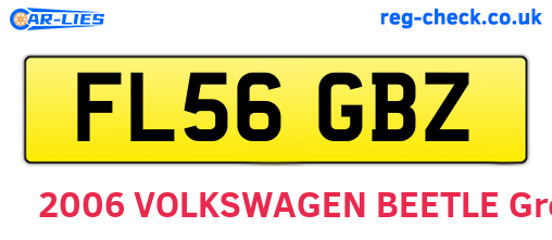 FL56GBZ are the vehicle registration plates.