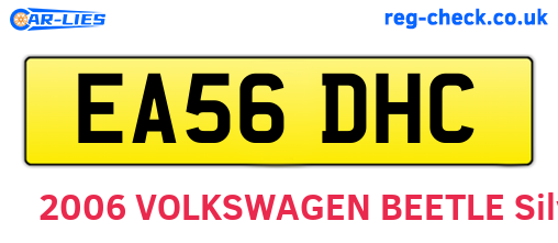 EA56DHC are the vehicle registration plates.