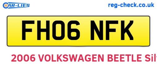 FH06NFK are the vehicle registration plates.