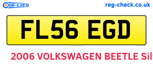 FL56EGD are the vehicle registration plates.