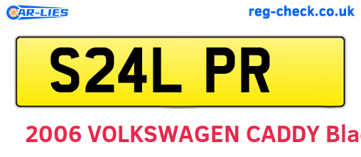S24LPR are the vehicle registration plates.
