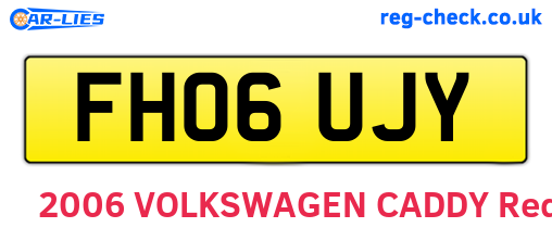 FH06UJY are the vehicle registration plates.