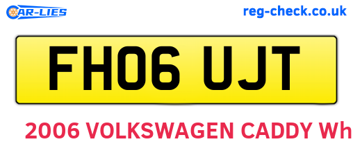 FH06UJT are the vehicle registration plates.