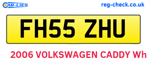 FH55ZHU are the vehicle registration plates.