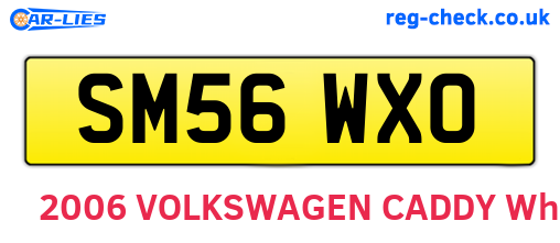 SM56WXO are the vehicle registration plates.