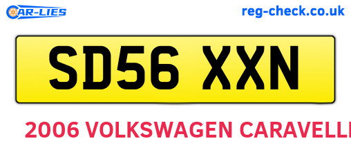 SD56XXN are the vehicle registration plates.