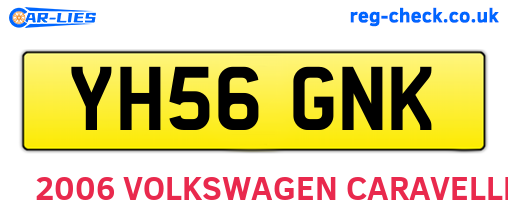 YH56GNK are the vehicle registration plates.