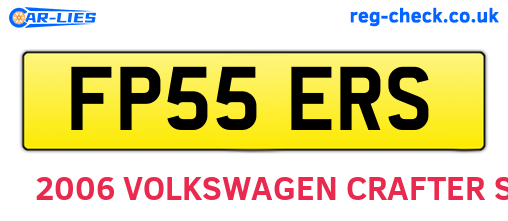 FP55ERS are the vehicle registration plates.