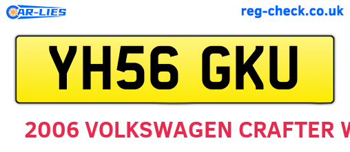 YH56GKU are the vehicle registration plates.